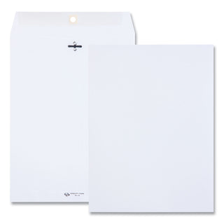 Quality Park™ Clasp Envelope, #90, Cheese Blade Flap, Clasp/Gummed Closure, 9 x 12, White, 100/Box (QUA38390)