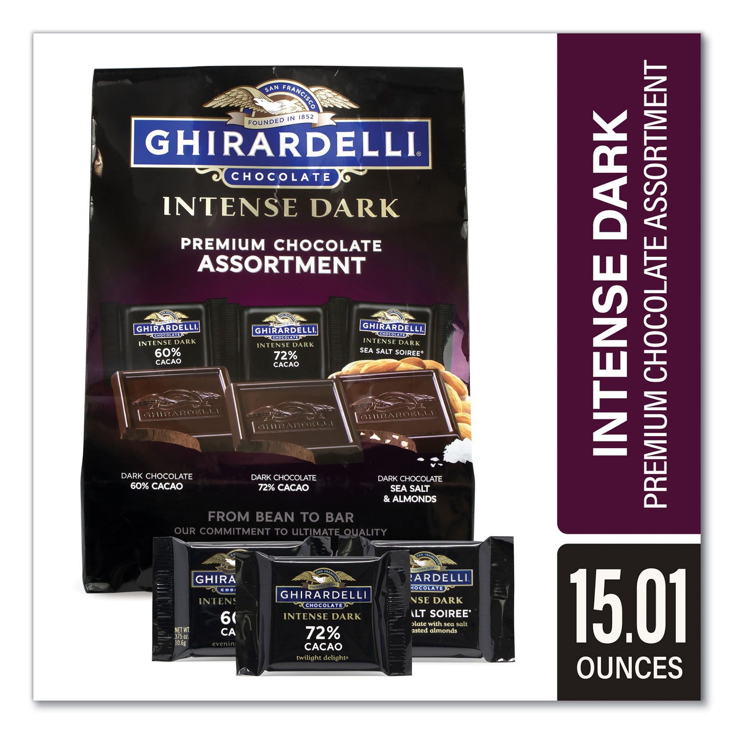 Intense Dark Chocolate Premium Collection, 15.01 oz Bag, Ships in 1-3 Business Days