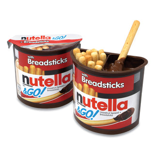 Nutella® Hazelnut Spread and Breadsticks, 1.8 oz Single-Serve Tub, 16/Pack (GRR22001135)