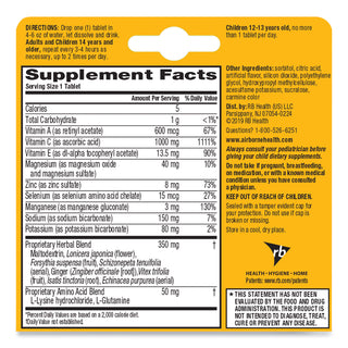 Airborne® Immune Support Effervescent Tablet, Zesty Orange, 10/Box, 72 Box/Carton (REC30004)