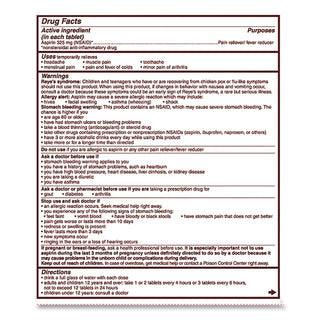Bayer® Aspirin Pain Reliever (PFYBXBG50)