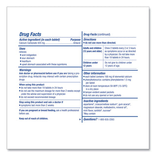 First Aid Only™ Over the Counter Antacid Medications for First Aid Cabinet, 2 Tablets/Packet, 125 Packets/Box (FAO90110)