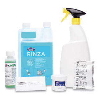 Keurig® Bean to Cup Brewer Deep Cleaning Kit, 4oz Complete Café;(3) 32oz Rinza; (12)Tabz Z61;(3) SuperGrindz A01;Spray Bottle (GMT5000359701)