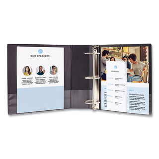 Avery® Legal Durable Non-View Binder with Round Rings, 3 Rings, 1" Capacity, 14 x 8.5, Black (AVE06400)