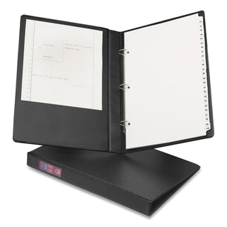Avery® Legal Durable Non-View Binder with Round Rings, 3 Rings, 1" Capacity, 14 x 8.5, Black (AVE06400)