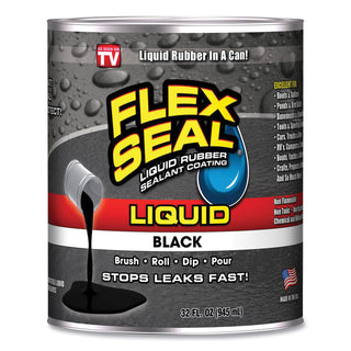 Flex Seal Liquid Rubber, 32 oz Can, Black (FSGLFSBLKR32)