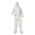 KleenGuard™ A35 Liquid and Particle Protection Coveralls, Zipper Front, Hood/Boots, Elastic Wrists/Ankles, White, 3X-Large, 25/Carton (KCC38952)