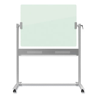 Quartet® Infinity Glass Dry-Erase Board Presentation Easel, 24 x 36, White Surface, Frameless (QRTECM43G)