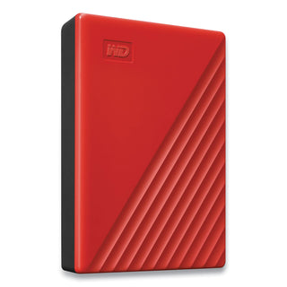 WD MY PASSPORT External Hard Drive, 4 TB, USB 3.2, Red (WDCBPKJ0040BRD)