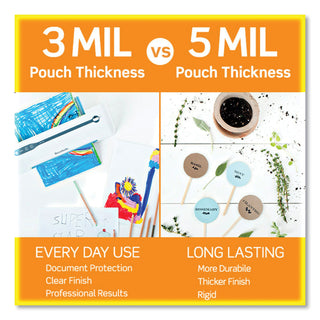 Scotch® Laminating Pouches, 3 mil, 8.5" x 14", Gloss Clear, 20/Pack (MMMTP385520)