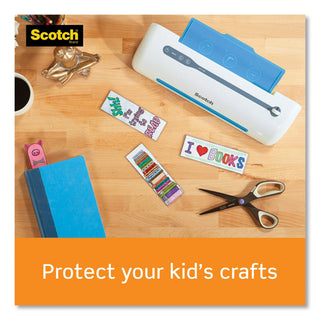 Scotch® Laminating Pouches, 5 mil, 5.38" x 3.75", Gloss Clear, 20/Pack (MMMTP590220)