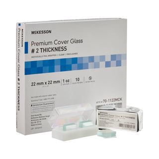 McKesson Cover Glass Square No. 2 Thickness 22 X 22 mm (938365_PK)