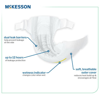 McKesson Unisex Baby Diaper Size 7 Disposable Heavy Absorbency (1144480_BG)