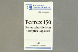 Ferrex® Mineral Supplement Polysaccharide / Iron 150 mg Strength Capsule 100 per Box (632230_BT)