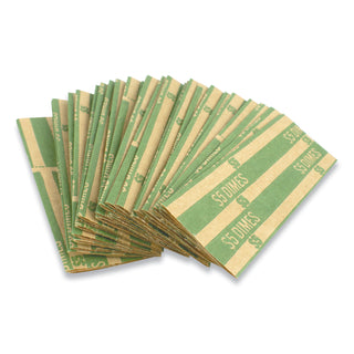 CONTROLTEK® Flat Tubular Coin Wrap, Dimes, $5.00, Green, 1,000/Box (CNK560044)