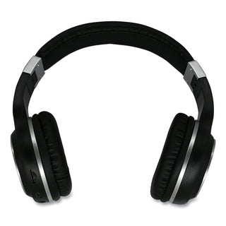 Morpheus 360® SERENITY Stereo Wireless Headphones with Microphone, 3 ft Cord, Black/Silver (MHSHP5500B)