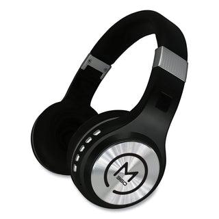 Morpheus 360® SERENITY Stereo Wireless Headphones with Microphone, 3 ft Cord, Black/Silver (MHSHP5500B)
