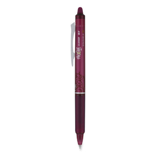 Pilot® FriXion Clicker Erasable Retractable Gel Pen, Fine 0.7 mm, Burgundy Ink, Burgundy Barrel, Dozen (PIL15131)