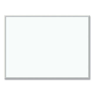 U Brands Melamine Dry Erase Board, 48 x 36, White Surface, Silver Frame (UBR032U0001)