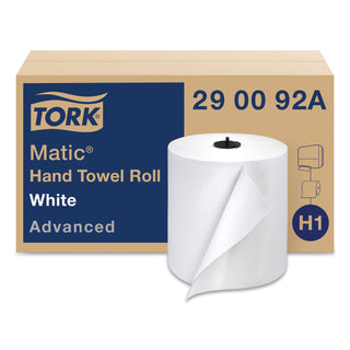 Tork® Advanced Matic Hand Towel Roll, 2-Ply, 7.7 x 9.8, White, 643/Roll, 6 Roll/Carton (TRK290092A)