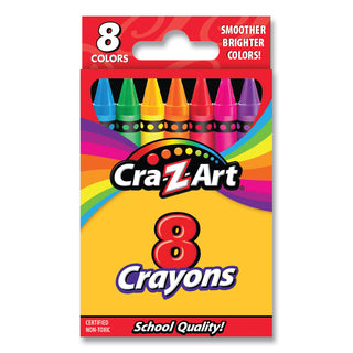 Cra-Z-Art® Crayons, 8 Assorted Colors, 8/Pack (CZA1021248)