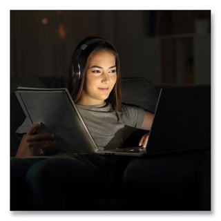 Morpheus 360® SERENITY Stereo Wireless Headphones with Microphone, Black with Gold Accents (MHSHP5500G)