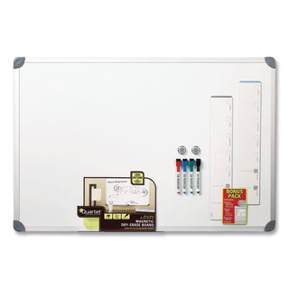 Quartet® Magnetic Dry-Erase Board Organizer, 2'x3', AL (QRT79378)