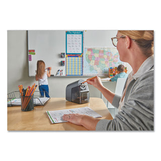 X-ACTO® School Pro Classroom Electric Pencil Sharpener, AC-Powered, 4.5" x 7" x 6.38", Blue/Gray (EPI1670X)