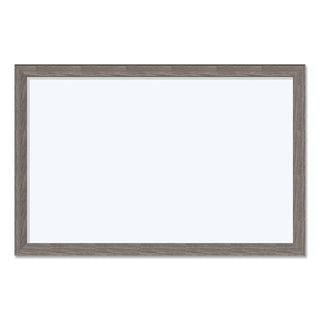 U Brands Magnetic Dry Erase Board with Rustic Frame, 36" x 24" (Actual Size: 35" x 23"), White Surface, Brown Wood Frame (UBR4890U0001)