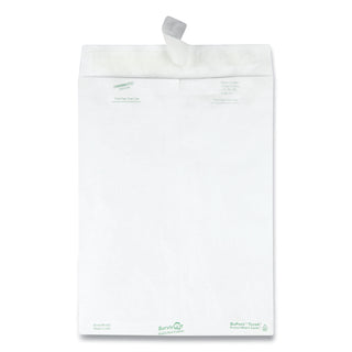 Survivor® Catalog Mailers, DuPont Tyvek, #10 1/2, Cheese Blade Flap, Redi-Strip Closure, 9 x 12, White, 100/Box (QUAR1460)