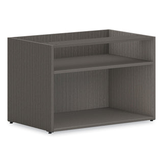 HON® Storage Credenza, Open, Low, 30"x20"x21" , Slate Teak (HONLCL3020SLS1)