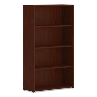 HON® Bookcase, 4-Shelf, Adjustable, 30"x13"x53" , Mahogany (HONLBC3013B4LT1)