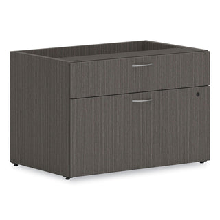 HON® Credenza, Low, Personal, 2-Drawer, 30"x20"x21" , Slate Teak (HONLCL3020BFLS1)