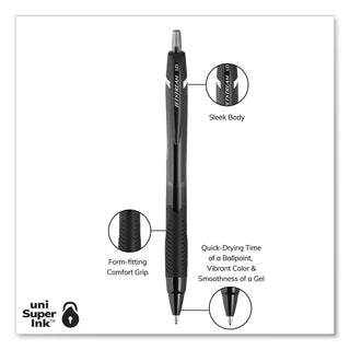 uniball® Jetstream Elements Ballpoint Pen, Retractable, Medium 1 mm, Assorted Ink and Barrel Colors, 6/Pack (UBC70149)
