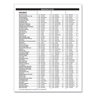House of Doolittle™ Academic Year 14-Month Recycled Ruled Monthly Planner, 11 x 8.5, Black Cover, 14-Month (July to Aug): 2024 to 2025 (HOD26502)