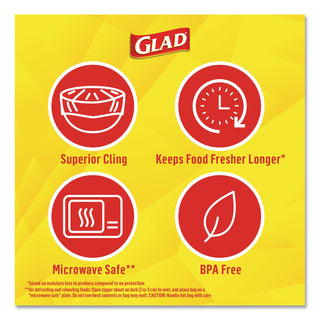 Glad® ClingWrap Plastic Wrap, 200 Square Foot Roll, Clear (CLO00020)