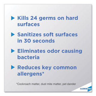 Clorox® 4-in-One Disinfectant and Sanitizer, Citrus, 14 oz Aerosol, 12/Carton (CLO31043)