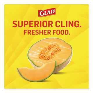 Glad® ClingWrap Plastic Wrap - 11.63" x 198 ft Length - Moisture Proof, BPA Free, Microwave Safe - Plastic - Clear (CLO00020EA)