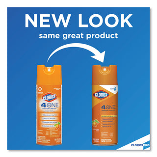 Clorox® 4-in-One Disinfectant and Sanitizer, Citrus, 14 oz Aerosol (COX31043)