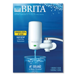 Brita® On Tap Faucet Water Filter System, White (COX42201)