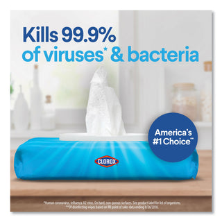 Clorox® Disinfecting Wipes, Easy Pull Pack, 1-Ply, 8 x 7, Lemon Scent, White, 75 Towels/Box, 6 Boxes/Carton (CLO31404CT)