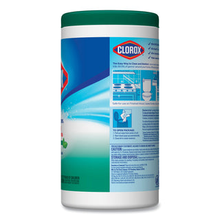 Clorox® Disinfecting Wipes, Fresh Scent, 7 x 8, White, 75/Canister, 6 Canisters/Carton (CLO01656)