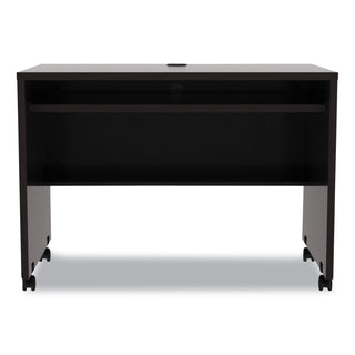 Alera® Valencia Series Mobile Workstation Desk, 41.38w x 23.63d x 30h, Espresso (ALEVA204224ES)