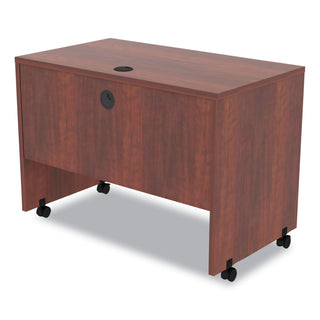 Alera® Valencia Mobile Workstation Desk, 41.38w x 23.63d x 30h, Medium Cherry (ALEVA204224MC)