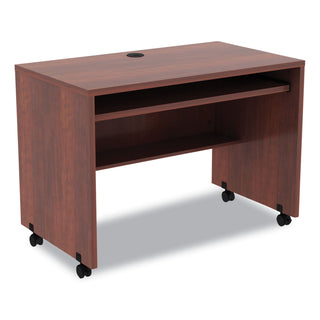 Alera® Valencia Mobile Workstation Desk, 41.38w x 23.63d x 30h, Medium Cherry (ALEVA204224MC)