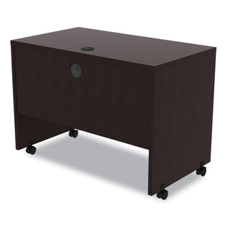 Alera® Valencia Series Mobile Workstation Desk, 41.38w x 23.63d x 30h, Espresso (ALEVA204224ES)