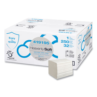 Papernet® Heavenly Soft Multi-Fold Towel, Special, 1-Ply, 4.1" x 5.1", White, 250/Pack, 32 Packs/Carton (SOD419195)