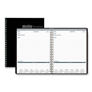 House of Doolittle™ Recycled Meeting Note Planner, 11 x 8.5, Black Cover, 12-Month (Jan to Dec): 2025 (HOD583992)