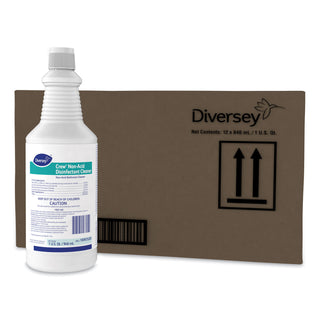 Diversey™ Crew Neutral Non-Acid Bowl & Bathroom Disinfectant, 32 oz Squeeze Bottle, 12/CT (DVO100925283)
