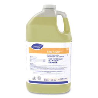 Diversey™ Liqu-A-Klor Disinfectant/Sanitizer, 1 gal Bottle, 4/Carton (DVO02853280)